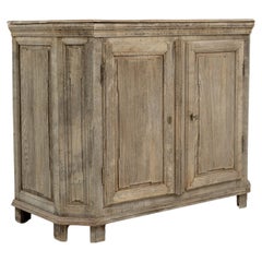 Antique 19th Century French Bleached Oak Buffet