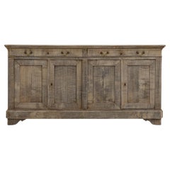 19th Century French Bleached Oak Buffet