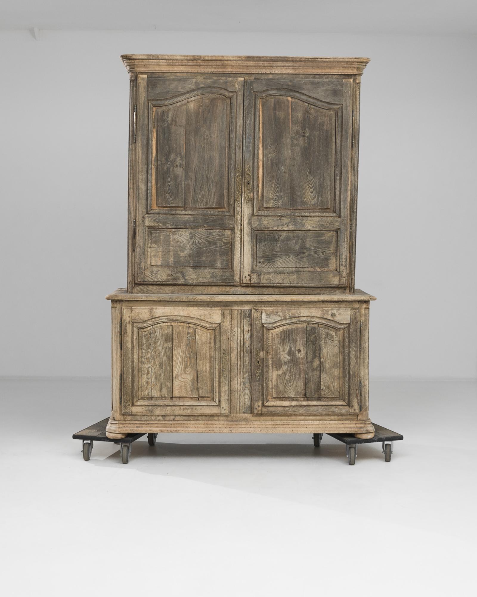 19th Century French Bleached Oak Cabinet 7