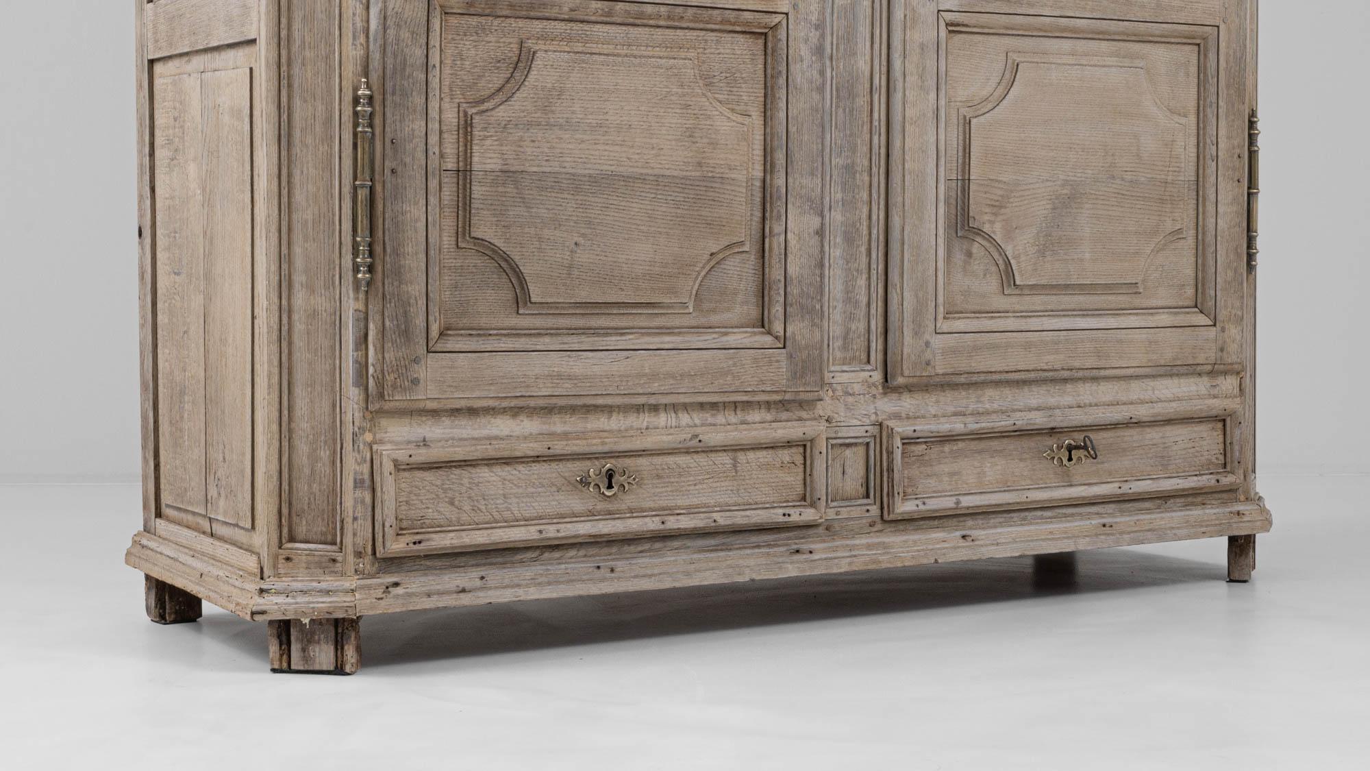 bleached oak cabinets