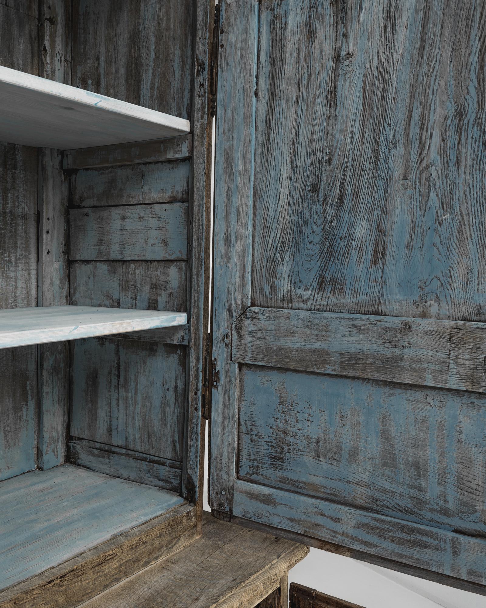 Wood 19th Century French Bleached Oak Cabinet