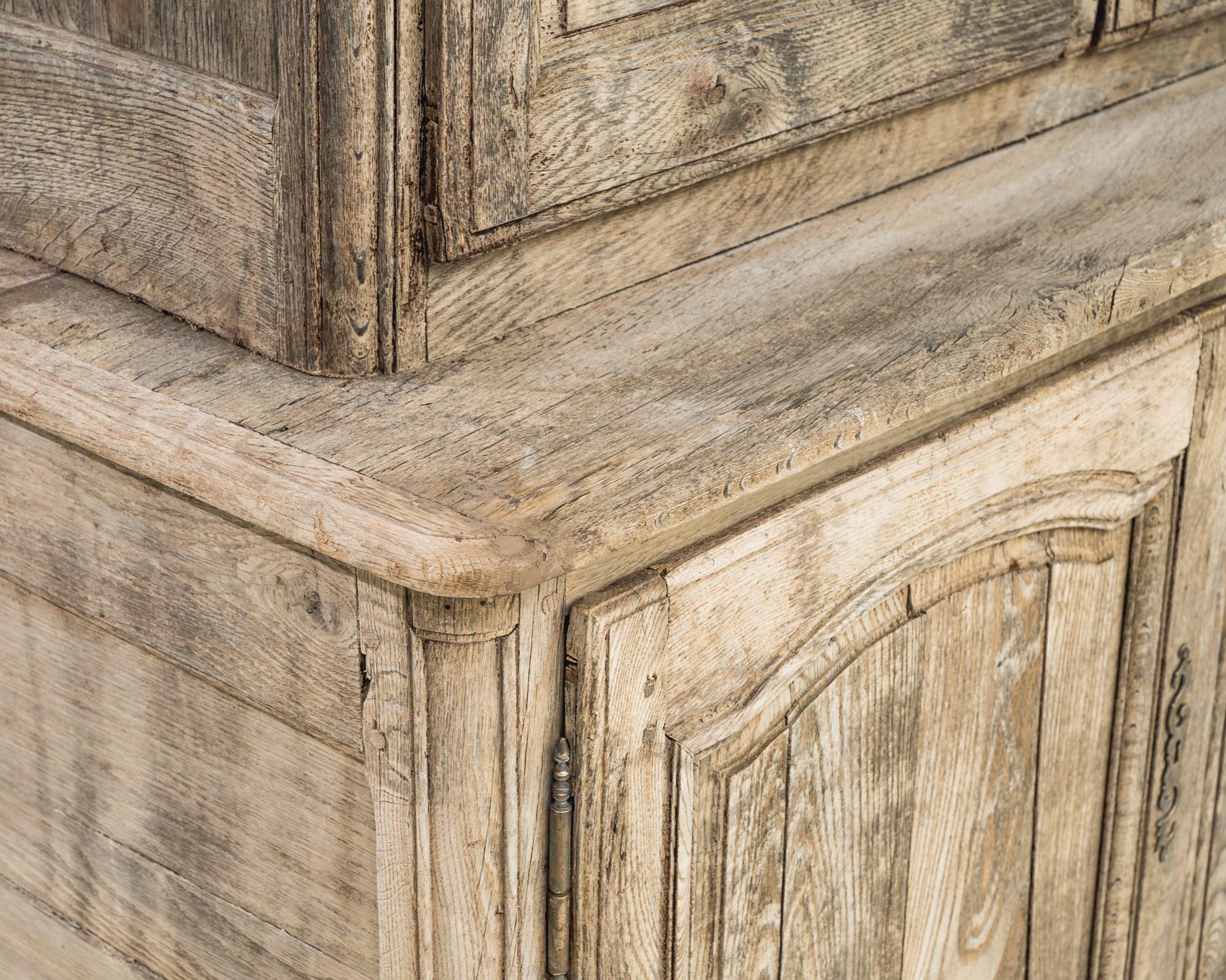 19th Century French Bleached Oak Cabinet 3
