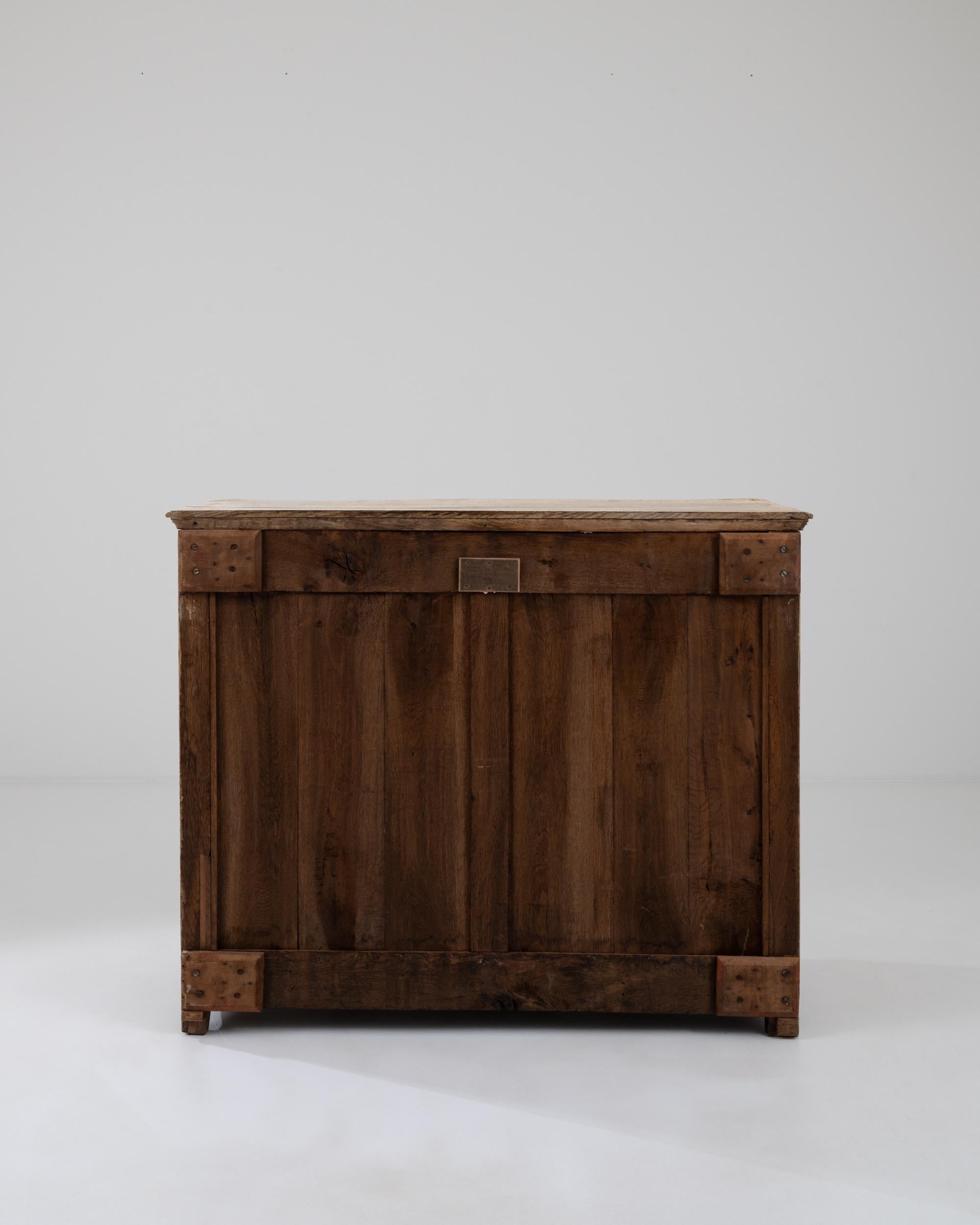 19th Century French Bleached Oak Chest of Drawers 10