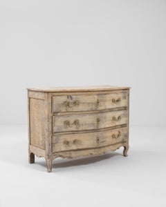 19th Century French Bleached Oak Chest of Drawers