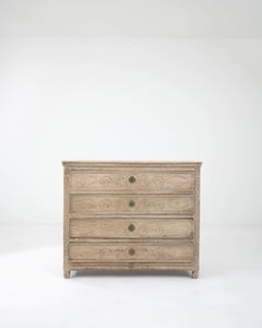 19th Century French Bleached Oak Chest of Drawers