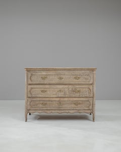 19th Century French Bleached Oak Chest Of Drawers