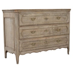 19th Century French Bleached Oak Chest Of Drawers