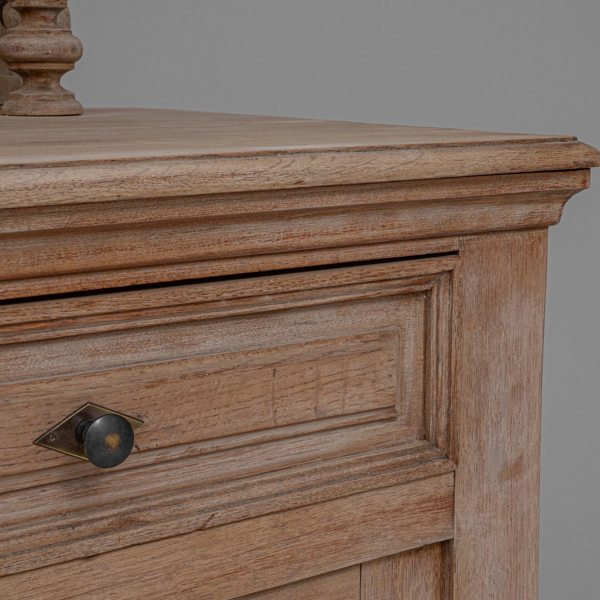 19th Century French Bleached Oak Cupboard 7