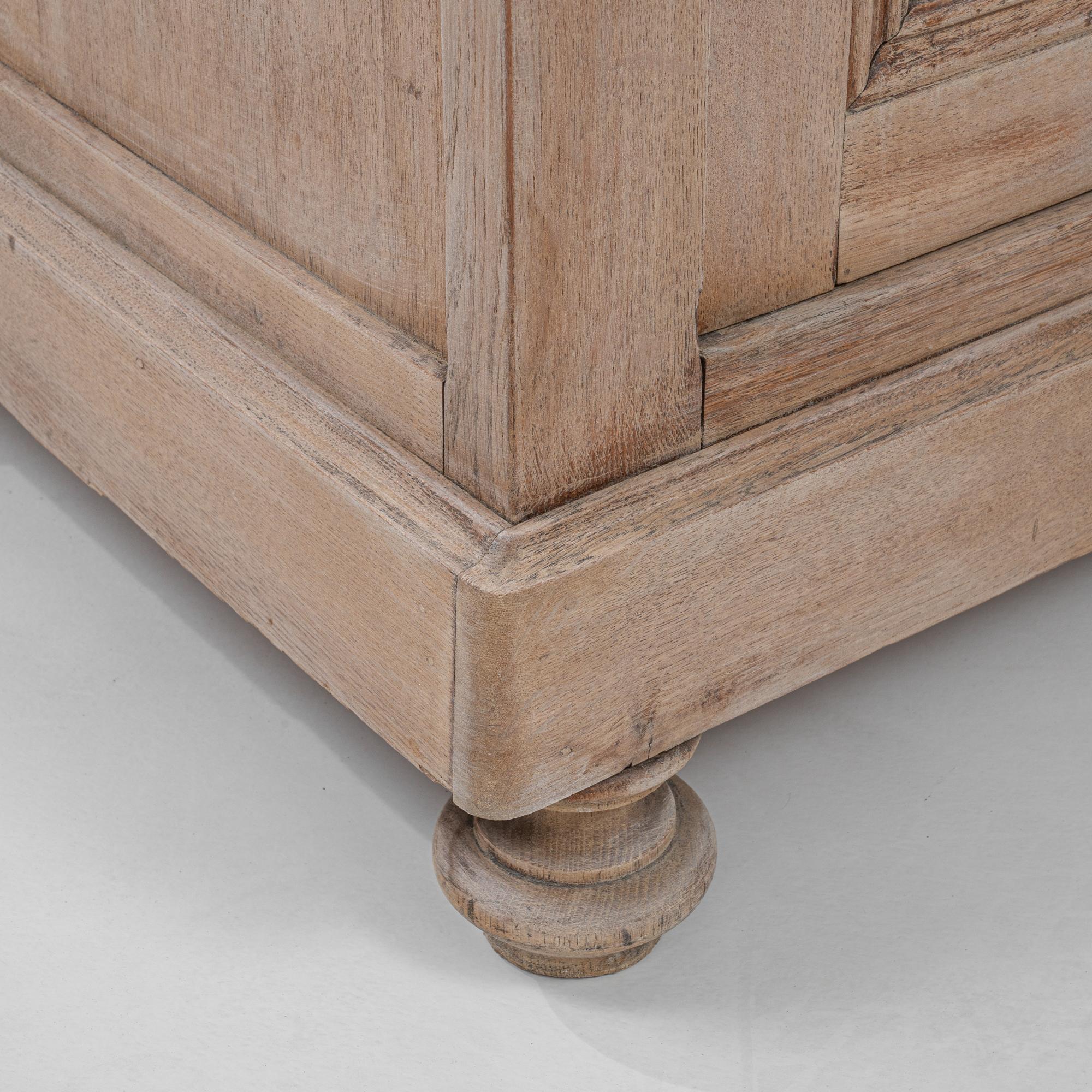 19th Century French Bleached Oak Cupboard 8