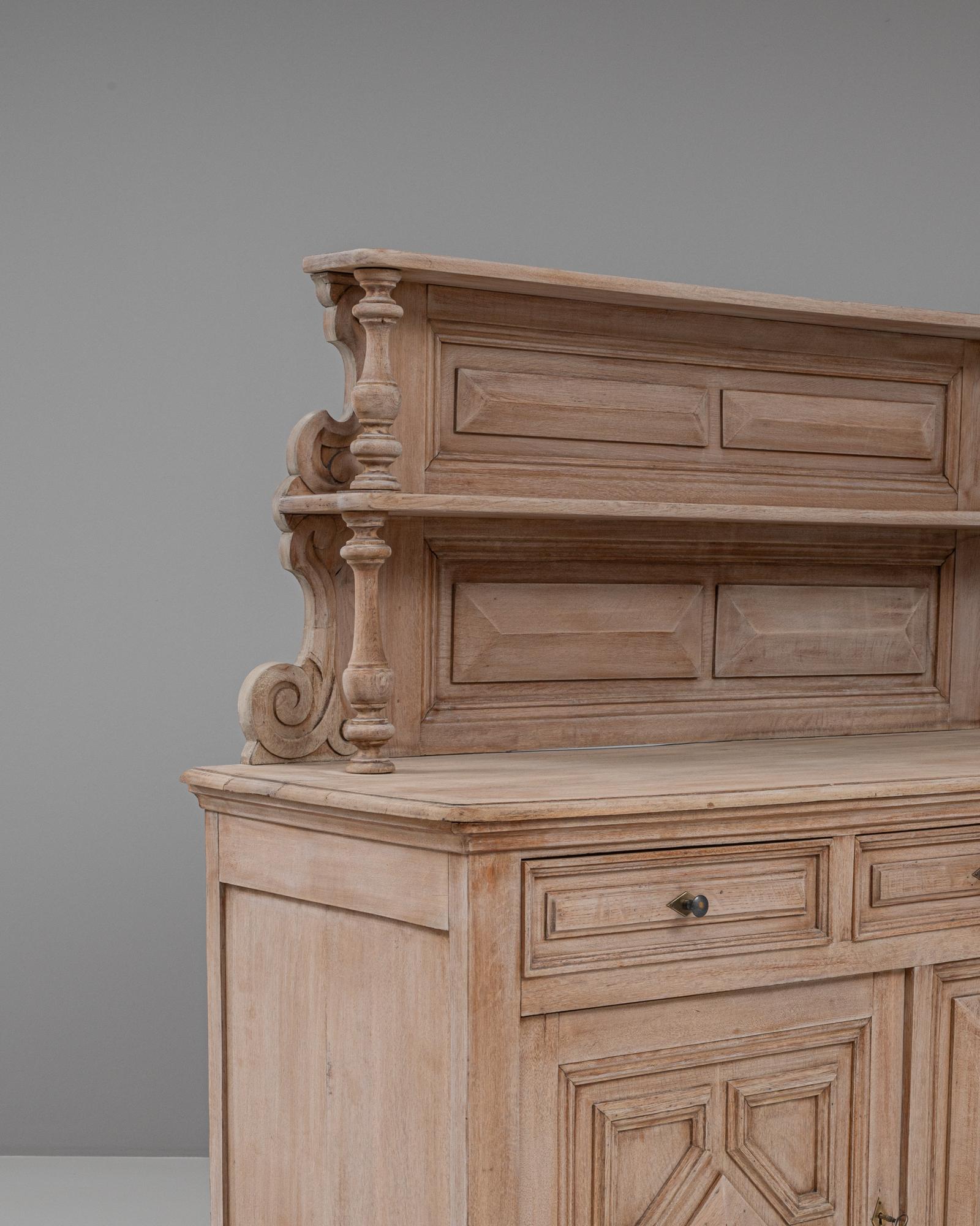 19th Century French Bleached Oak Cupboard 4
