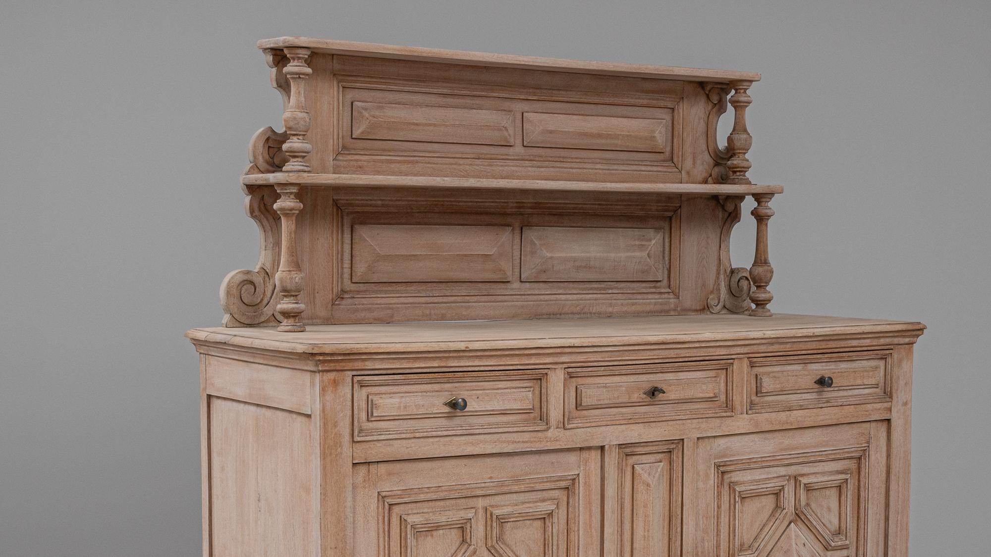 19th Century French Bleached Oak Cupboard 5