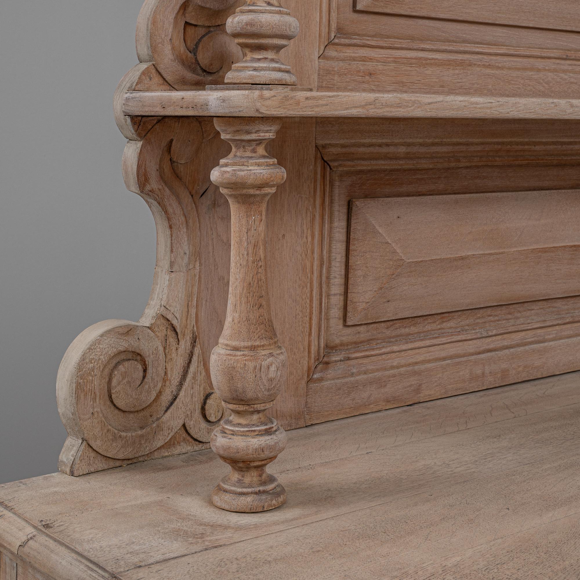 19th Century French Bleached Oak Cupboard 6