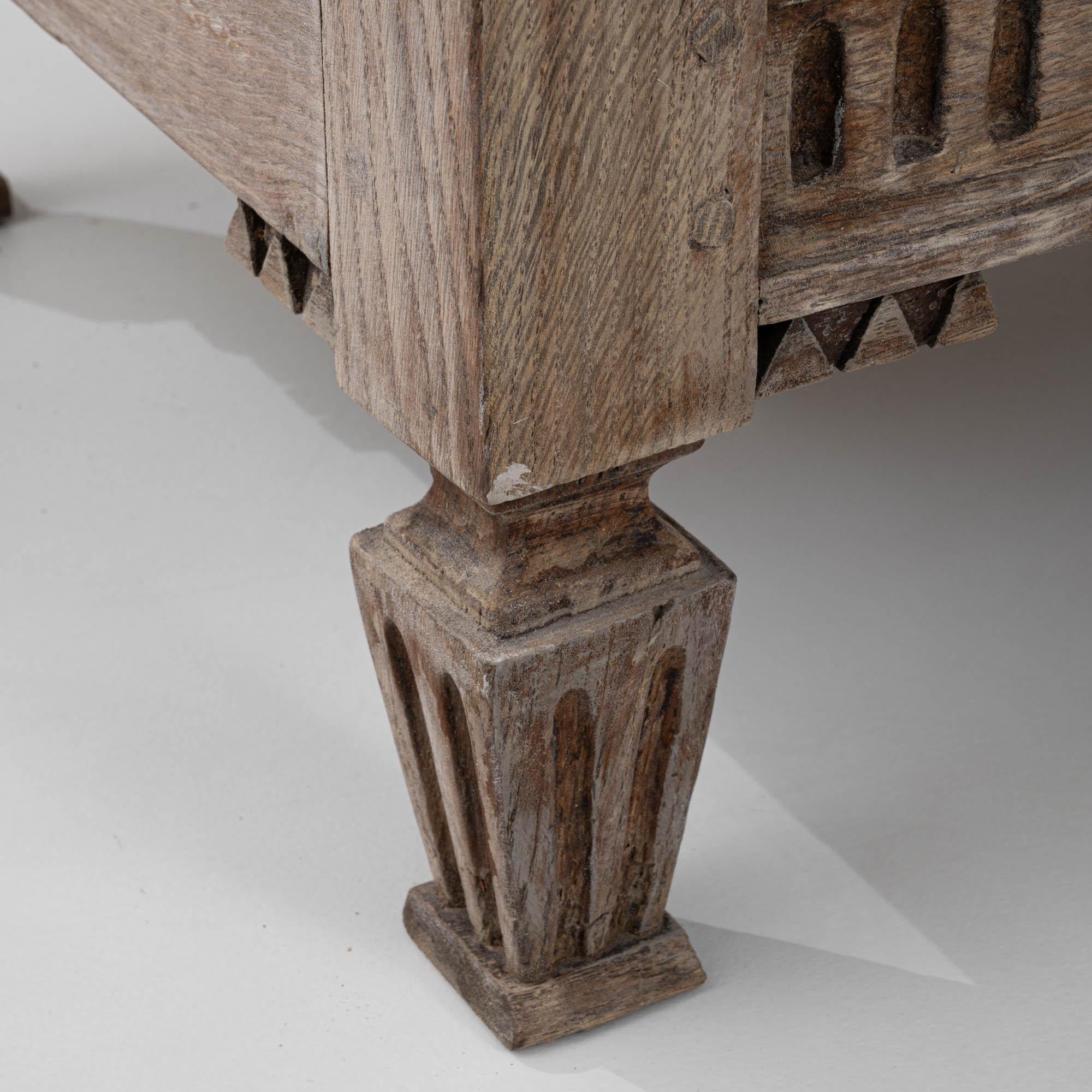 19th Century French Bleached Oak Desk 8