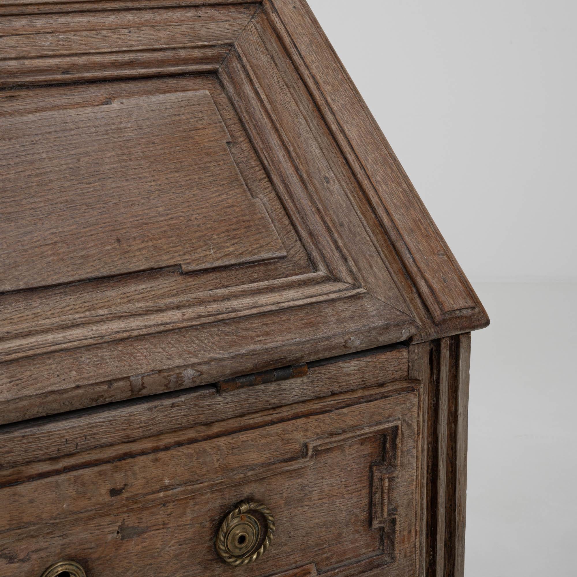 19th Century French Bleached Oak Desk 6