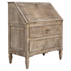 19th Century French Bleached Oak Desk