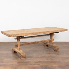 19th Century French Bleached Oak Dining Table