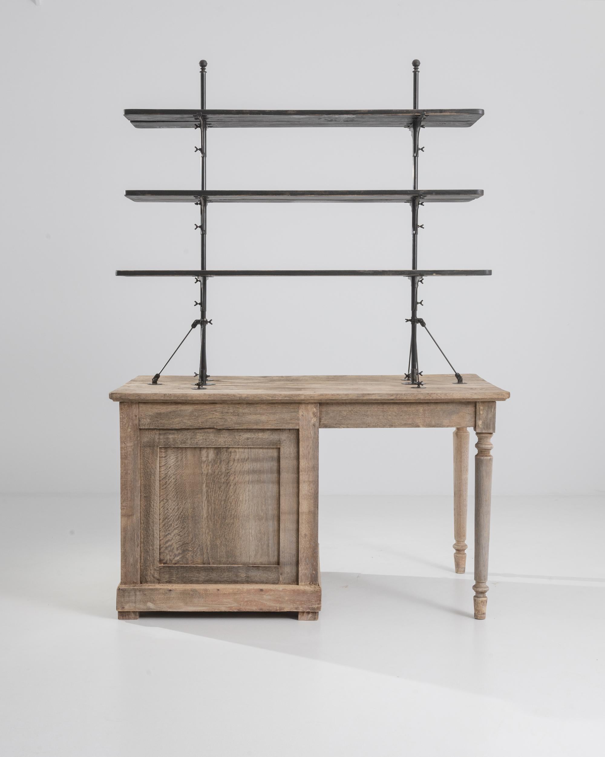 Vetrinetta francese del XIX secolo in Oak sbiancato in vendita 6