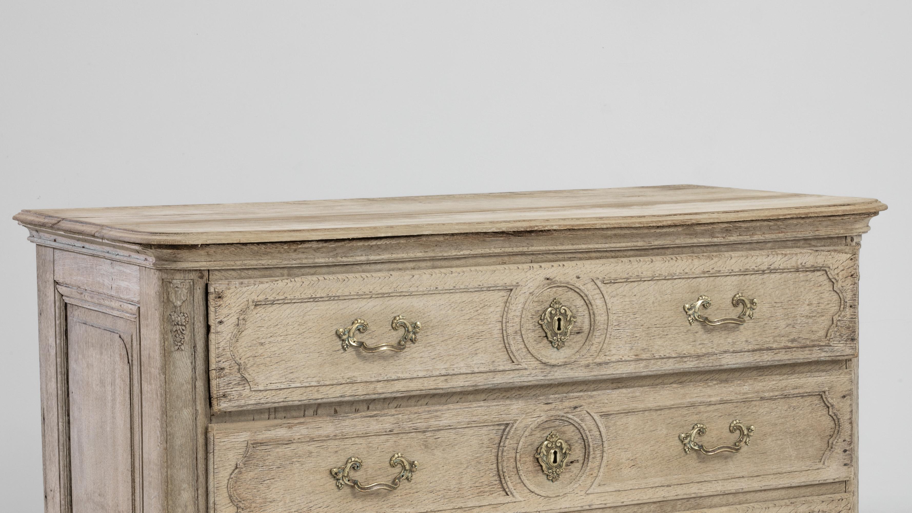 19th Century French Bleached Oak Dresser 4