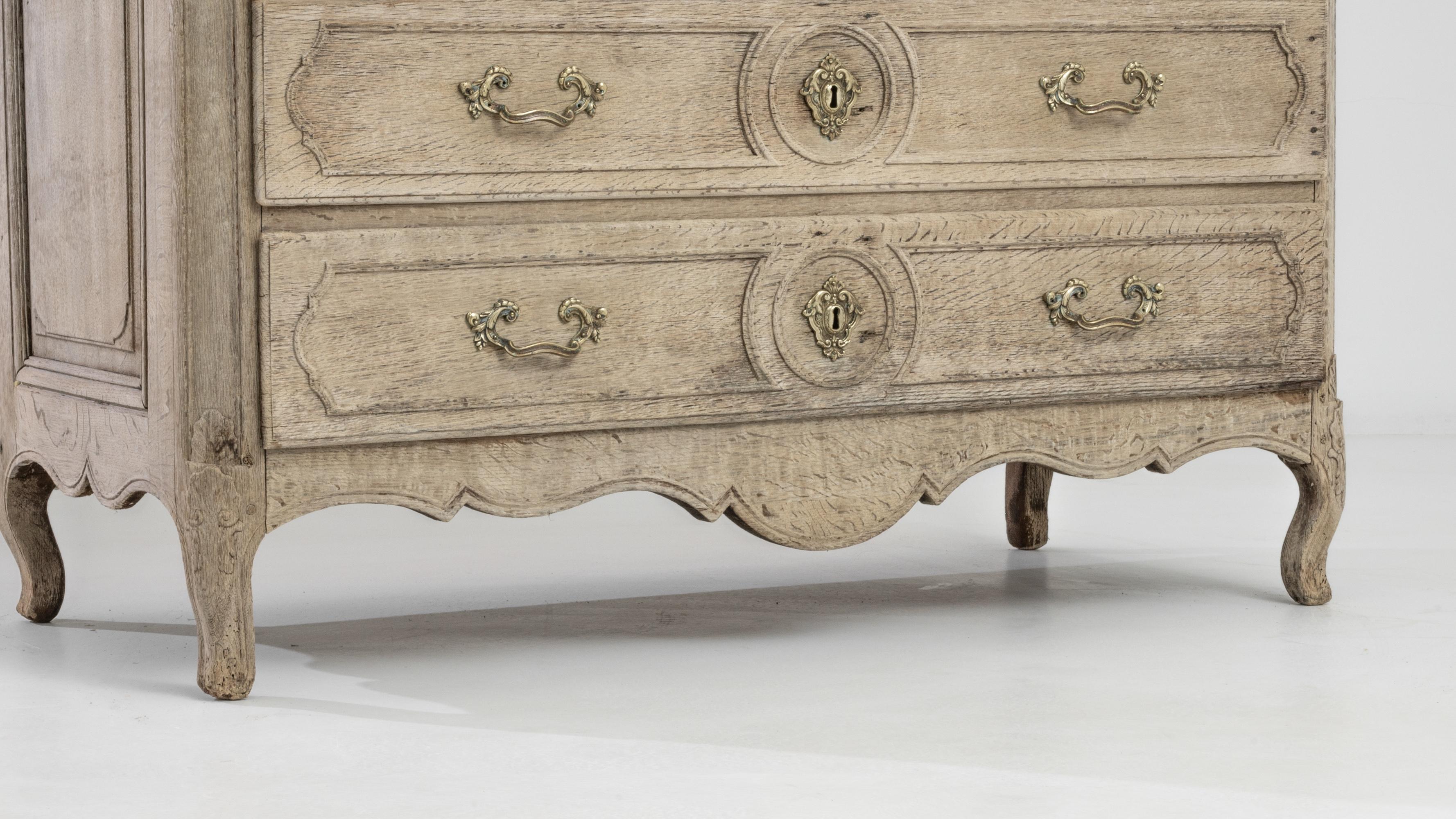 19th Century French Bleached Oak Dresser 5