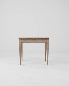 19th Century French Bleached Oak Side Table
