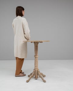 19th Century French Bleached Oak Side Table