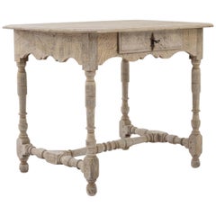 19th Century French Bleached Oak Side Table