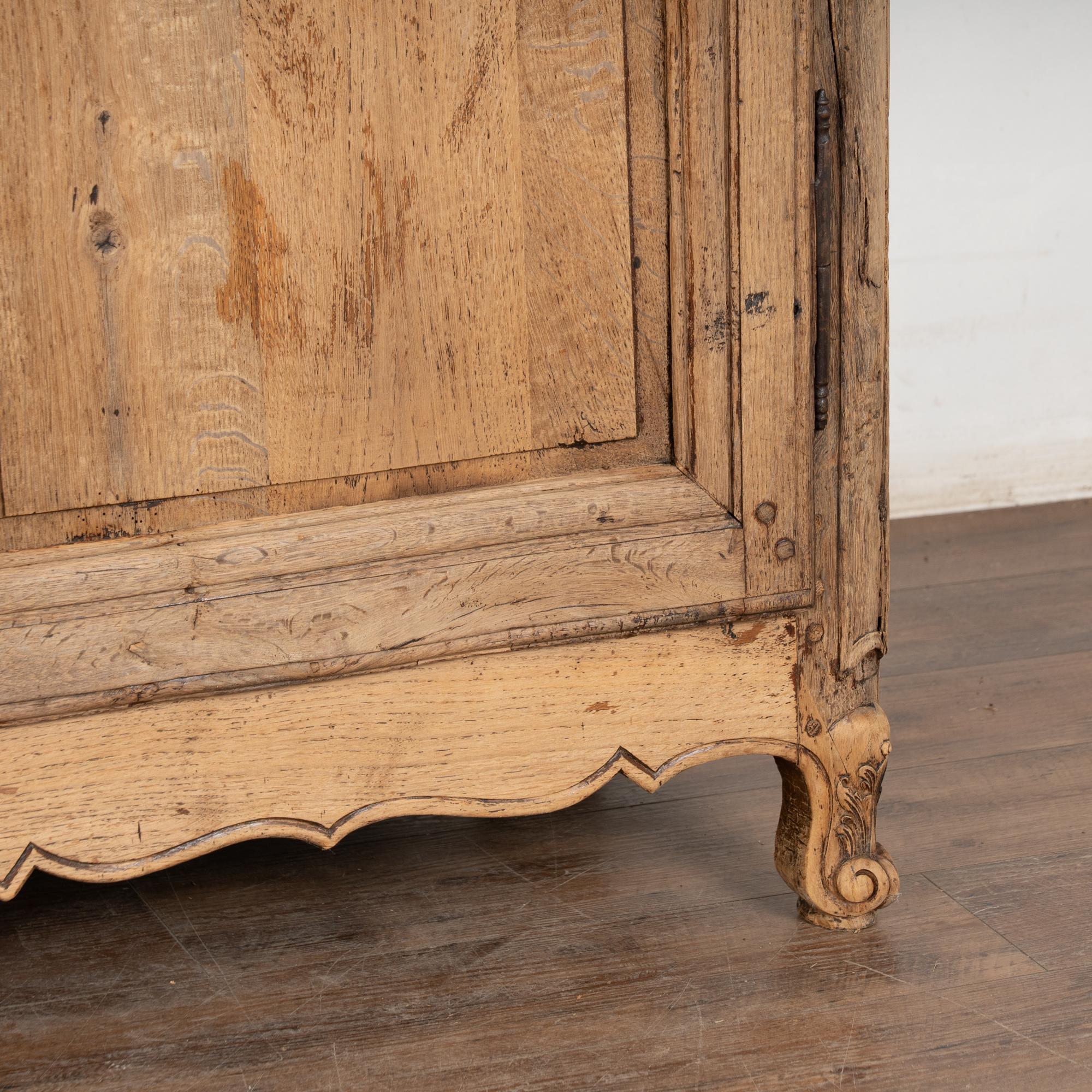 19th Century French Bleached Oak Sideboard Buffet For Sale 14