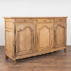 19th Century French Bleached Oak Sideboard Buffet