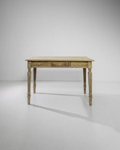 19th Century French Bleached Oak Table