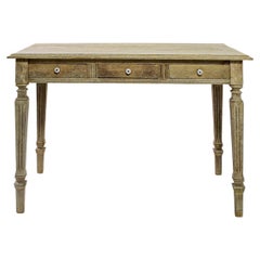 19th Century French Bleached Oak Table