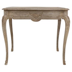 19th Century French Bleached Oak Table