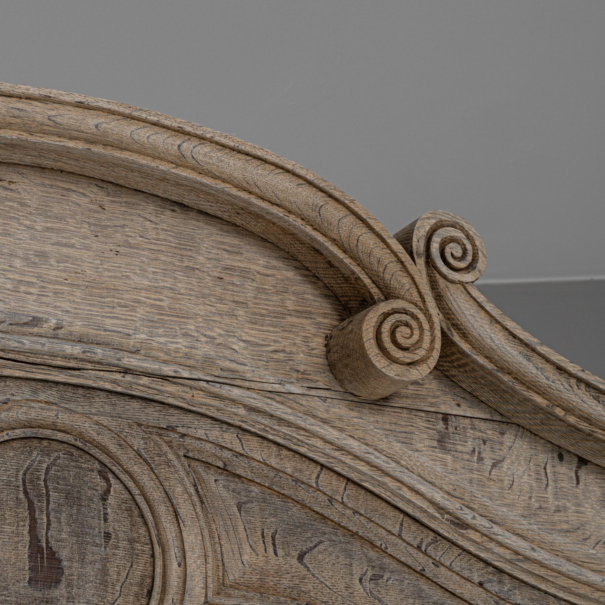 19th Century French Bleached Oak Vitrine 6