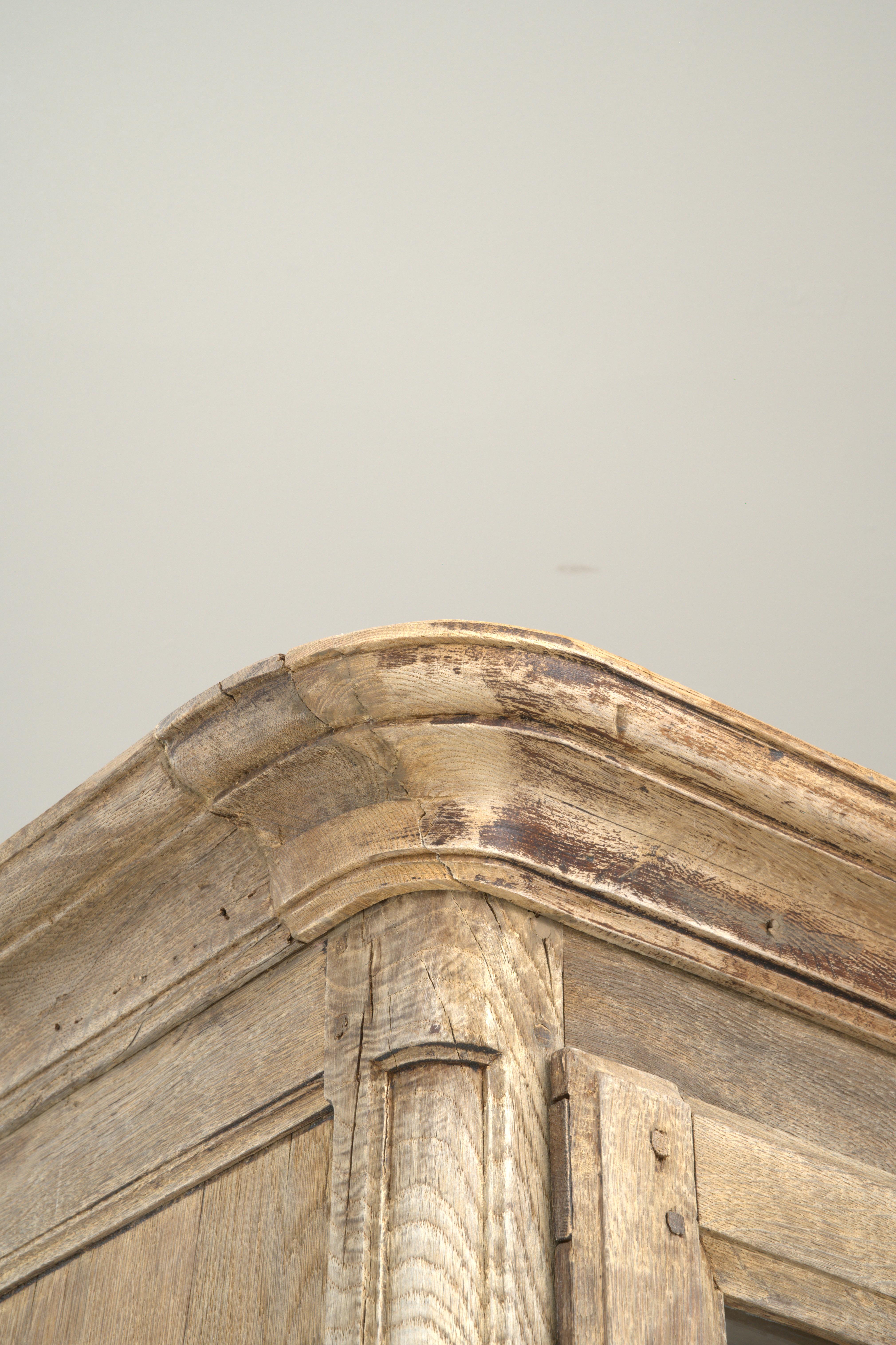 19th Century French Bleached Oak Vitrine 9