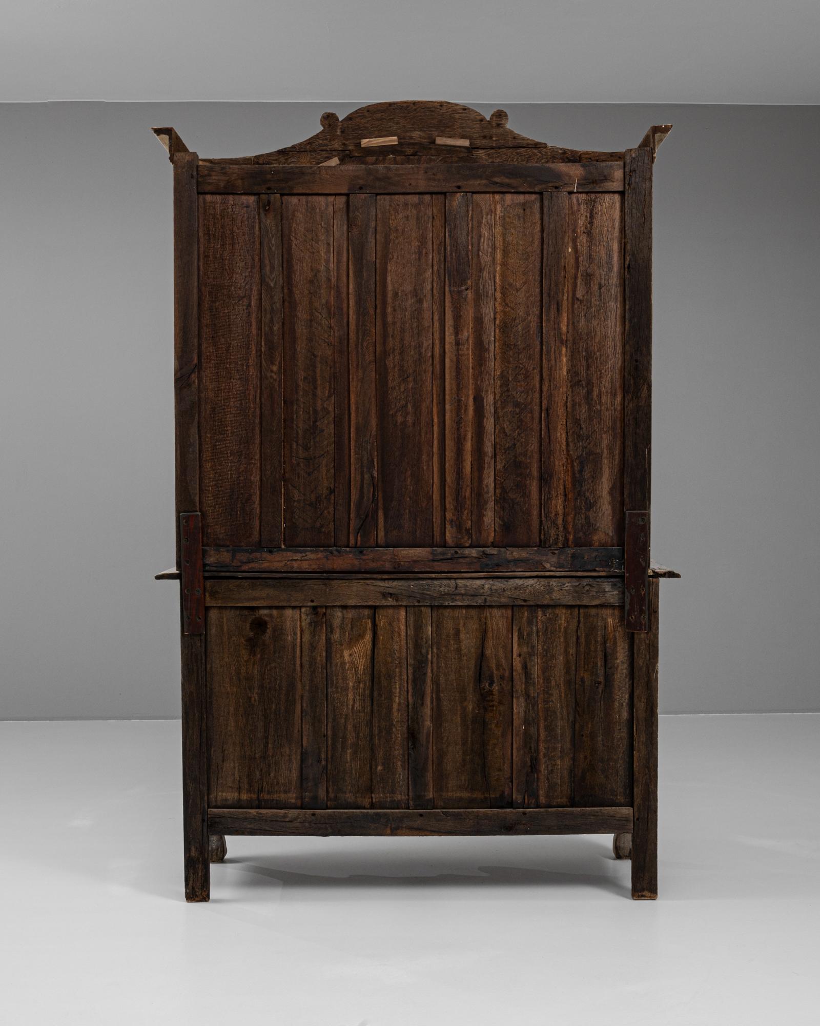 19th Century French Bleached Oak Vitrine 11