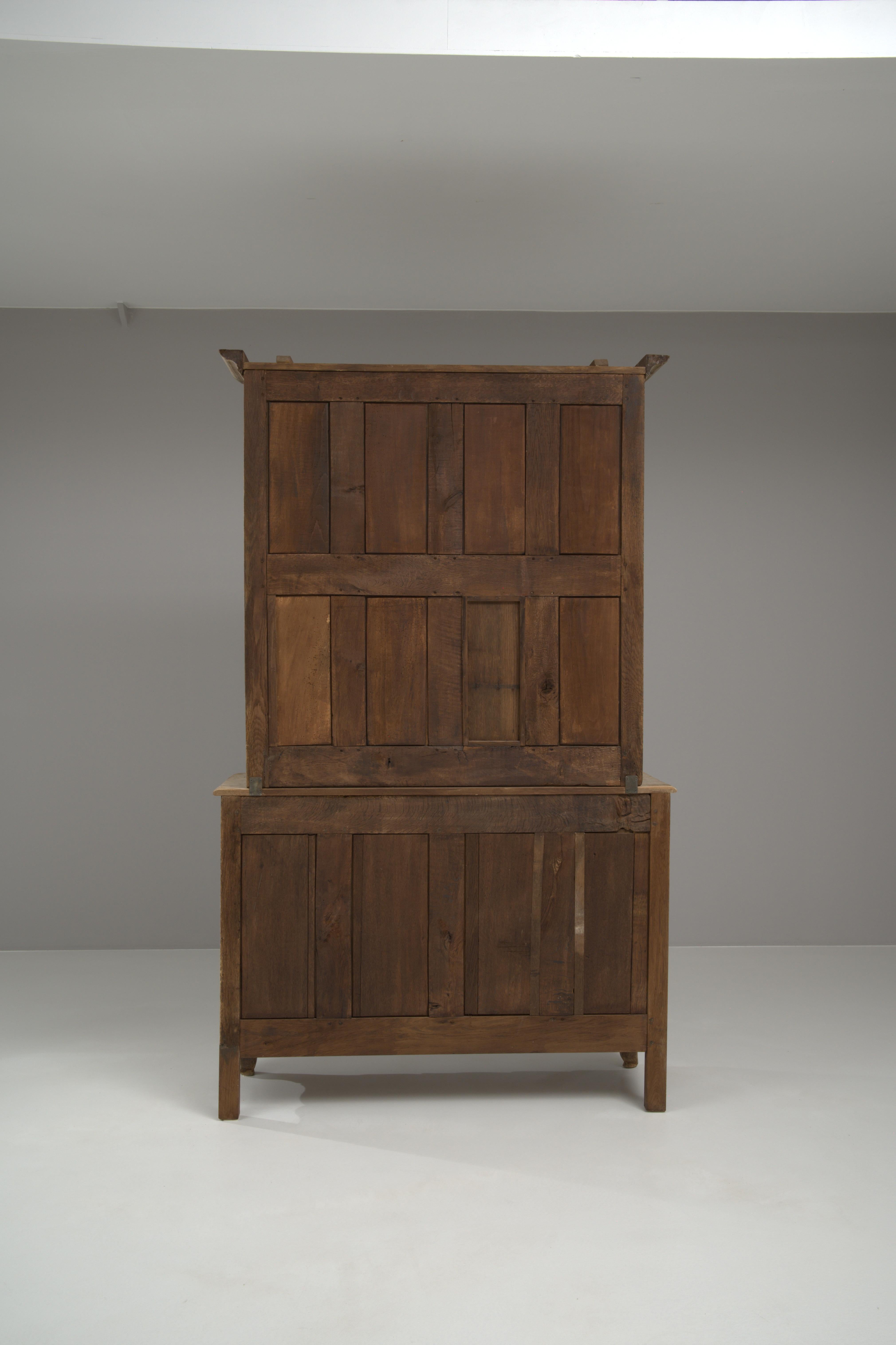 19th Century French Bleached Oak Vitrine 14