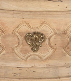 19th Century French Bleached Two Drawer Commode
