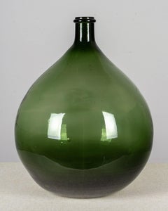 19th Century French Blown Glass Demijohn Bottle