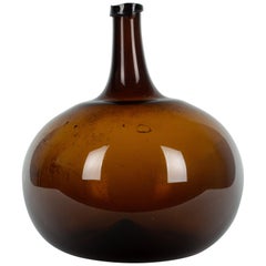 Antique 19th Century French Blown Glass Demijohn Bottle