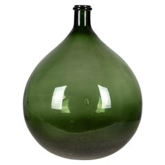 19th Century French Blown Glass Demijohn Bottle