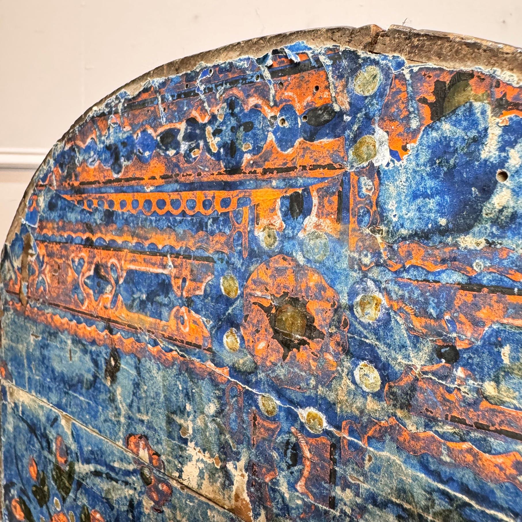 Stile provenzale Scatola matrimoniale francese del XIX secolo in blu normanno in vendita