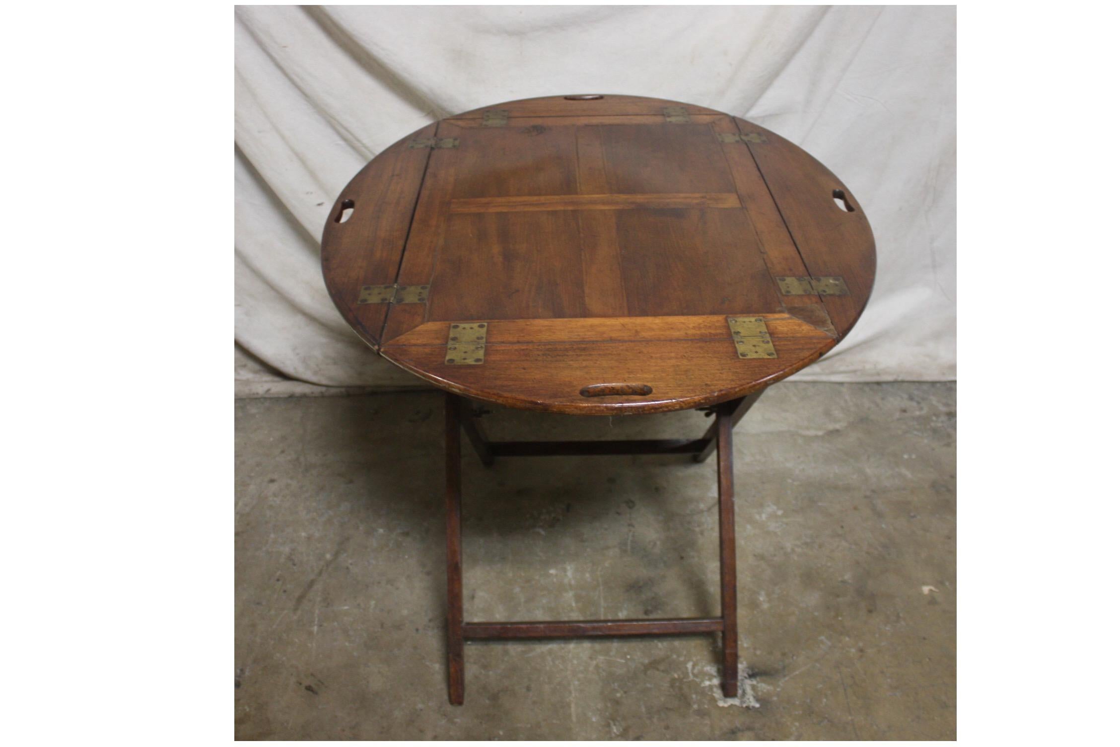 19th Century French Boat Table In Good Condition For Sale In Stockbridge, GA