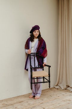 Silla infantil de bolillos francesa del siglo XIX