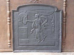 19th Century French 'Bocca della Verità' Fireback / Backsplash