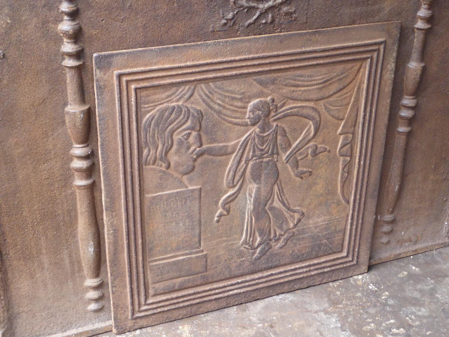 Moulage Plaque de cheminée / dosseret 