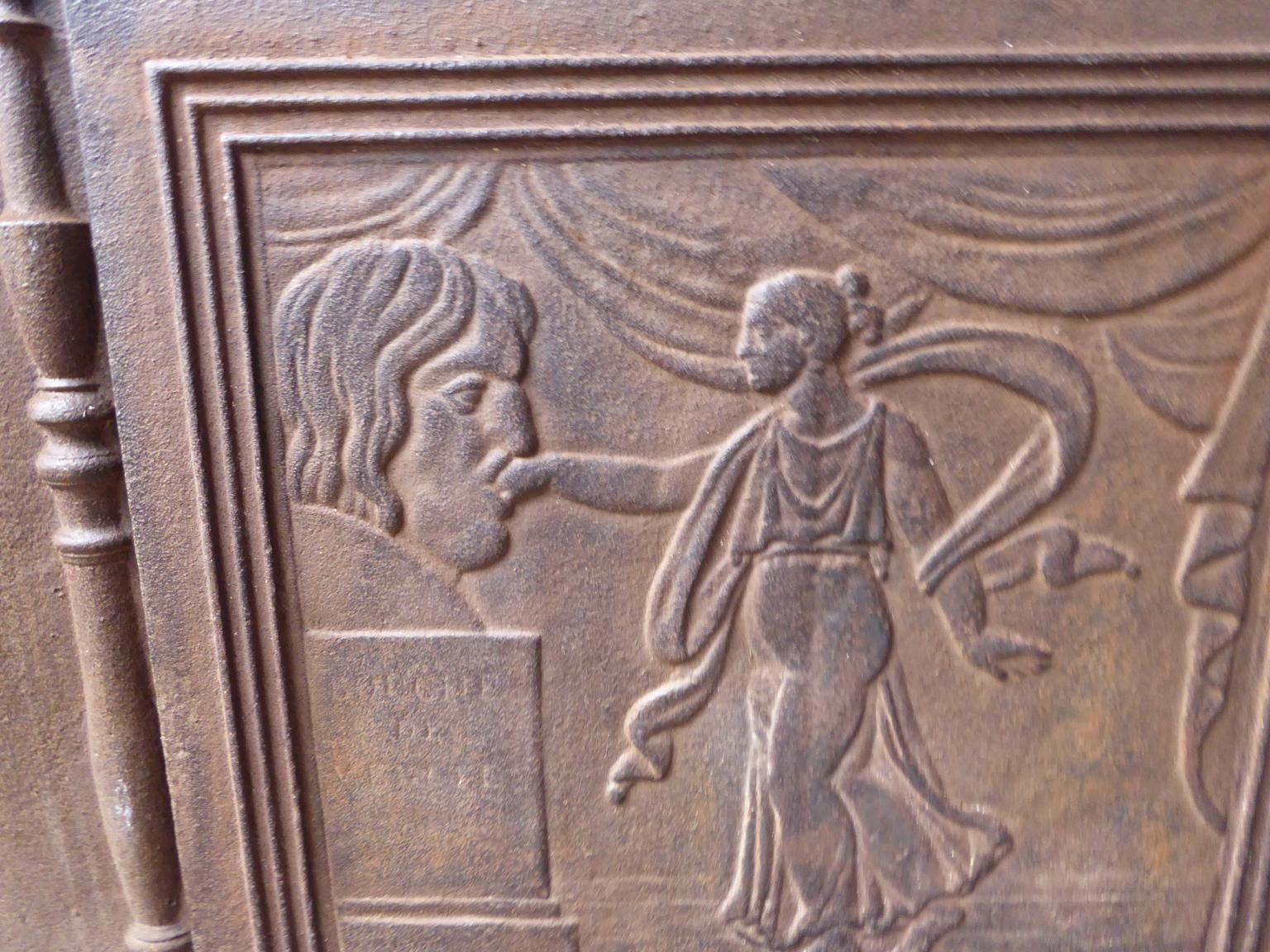 Plaque de cheminée / dosseret 