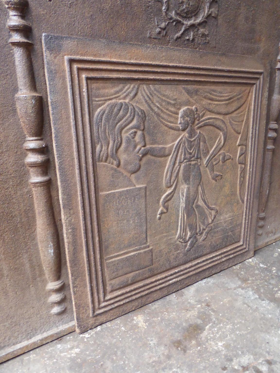 Plaque de cheminée / dosseret 