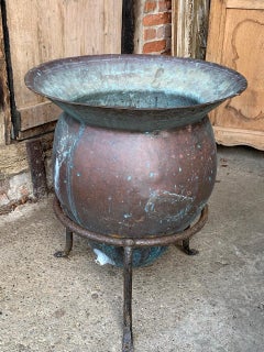 19th Century French Bonnet Copper Planter