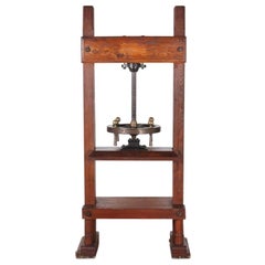 Antique 19th Century French Book Press