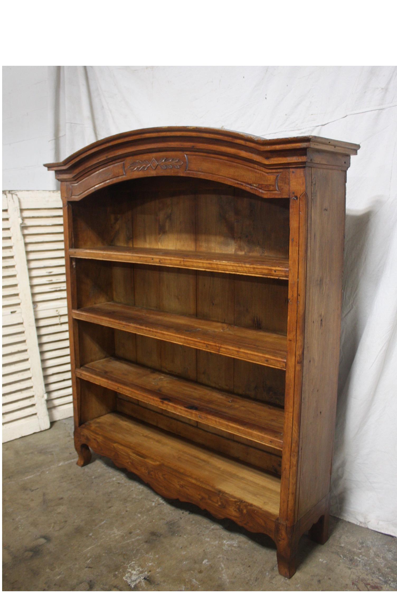 Louis XV 19th Century French Bookcase 