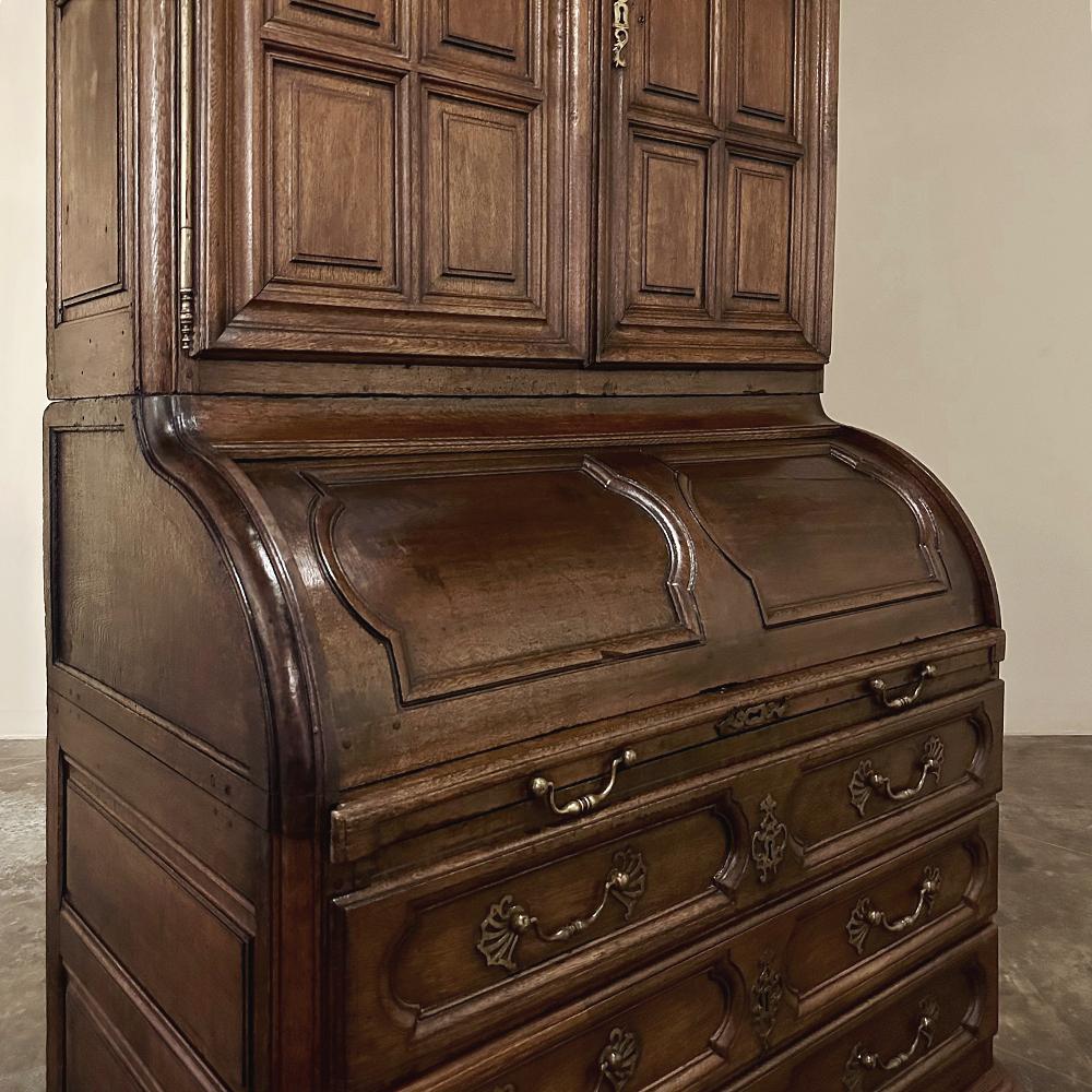 19th Century French Bookcase, Cylinder Secretary For Sale 7